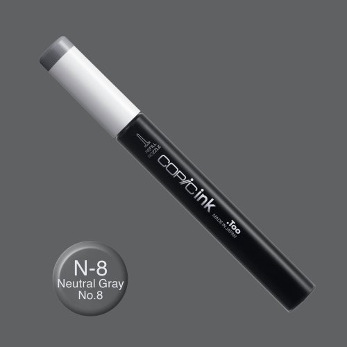 Copic İnk Refill 12ml N-8 Neutral Gray 8