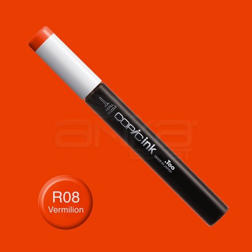 Copic İnk Refill 12ml R08 Vermilion - R08 Vermilion