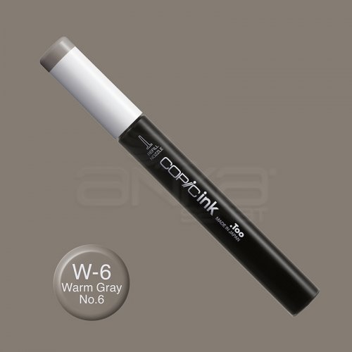 Copic İnk Refill 12ml W-6 Warm Gray No.6 - W-6 Warm Gray No.6
