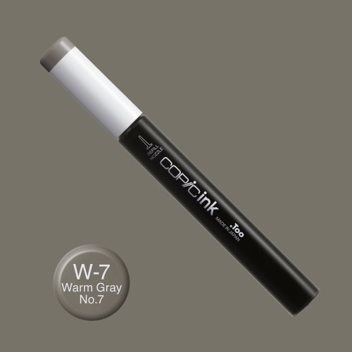 Copic İnk Refill 12ml W-7 Warm Gray 7