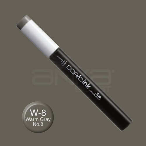 Copic İnk Refill 12ml W-8 Warm Gray No.8 - W-8 Warm Gray No.8
