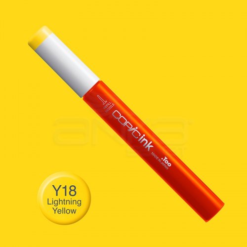 Copic İnk Refill 12ml Y18 Lightning Yellow - Y18 Lightning Yellow