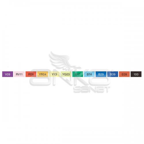 Copic Marker 12li Set Basic Colors