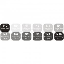 Copic Marker 12li Set Neutral Grey - Thumbnail