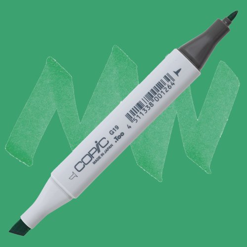 Copic Marker No:G19 Bright Parrot Green - G19 BRIGHT PARROT GREEN