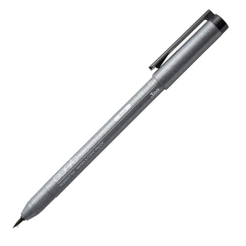 Copic Multiliner Teknik Çizim Kalemi Siyah Fırça Uçlu BS