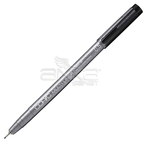 Copic Multiliner Teknik Çizim Kalemi 0,5mm Black - Black