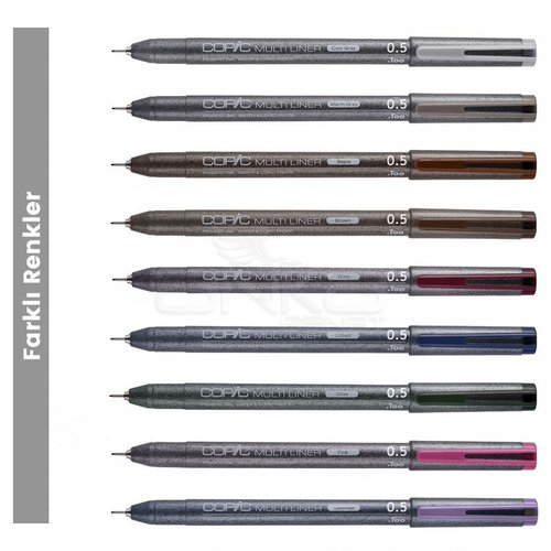 Copic Multiliner Teknik Çizim Kalemi 0,5mm