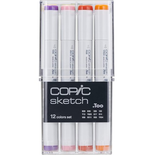 Copic Sketch Marker 12li Set Basic