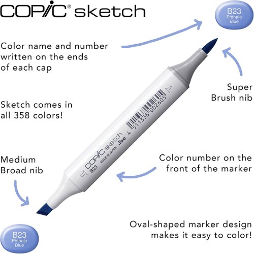 Copic Sketch Marker 12li Set Basic