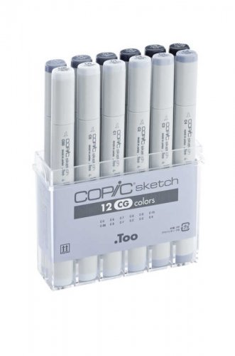 Copic Sketch Marker 12li Set Cool Grey