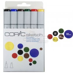 Copic - Copic Sketch Marker 6lı Set Bold Primaries