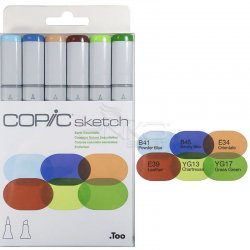 Copic - Copic Sketch Marker 6lı Set Earth Essentials