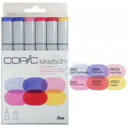 Copic Sketch Marker 6lı Set Froral Favorites 2 - Thumbnail