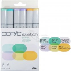 Copic - Copic Sketch Marker 6lı Set Pale Pastels