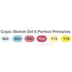 Copic Sketch Marker 6lı Set Perfect Primaries - Thumbnail
