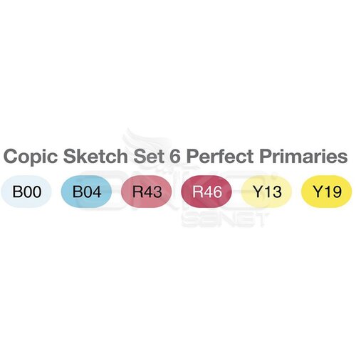 Copic Sketch Marker 6lı Set Perfect Primaries