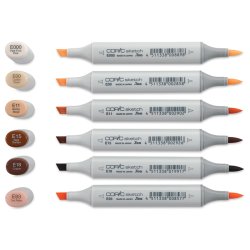 Copic - Copic Sketch Marker 6lı Set Portrait (1)