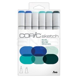 Copic - Copic Sketch Marker 6lı Set Sea & Sky