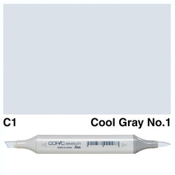Copic - Copic Sketch Marker C-1 Cool Gray No.1