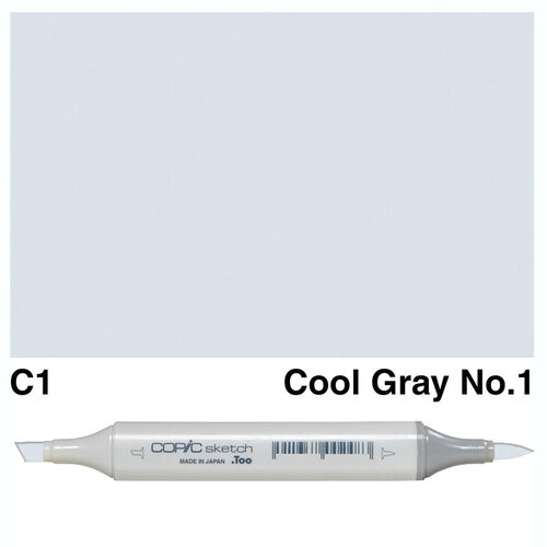Copic Sketch Marker C-1 Cool Gray No.1 - C1 COOL GRAY