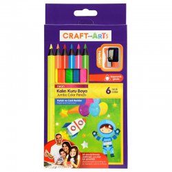 Craft & Arts - Craft&Arts Kuru Boya Jumbo Neon 6lı