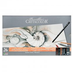 Cretacolor Teachers Choice Advanced Drawing Set Profesyonel Çizim Seti Metal Kutu 27 Parça 40042 - Thumbnail