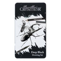 Cretacolour Deep Black Çizim Seti 10 Parça 40009 - Thumbnail