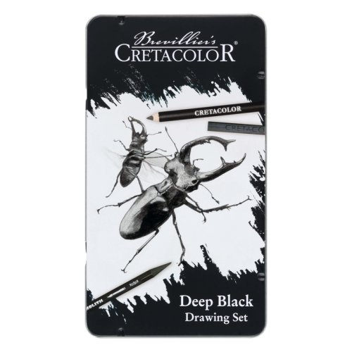 Cretacolour Deep Black Çizim Seti 10 Parça 40009