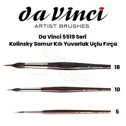 Da Vinci - Da Vinci 5519 Seri Kolinsky Samur Kılı Yuvarlak Uçlu Fırça