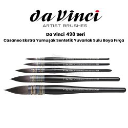 Da Vinci Casaneo Ekstra Yumuşak Sentetik Yuvarlak Sulu Boya Fırçası Seri 498 - Thumbnail