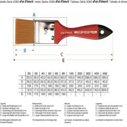 Da Vinci Spin Sentetik Ekstra Yumuşak Düz Uçlu Geniş Yüzey Fırçası Seri 5080 No:60 - Thumbnail