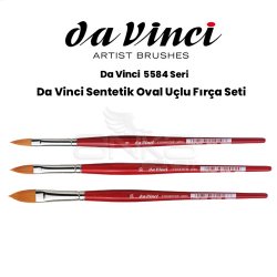 Da Vinci - Da Vinci Sentetik Oval Uçlu Fırça Seri 5584