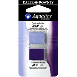 Daler Rowney - Daler Rowney Aquafine Sulu Boya Tablet 2li Cobalt Violet-Mauve