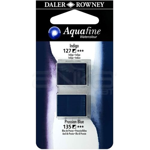 Daler Rowney Aquafine Sulu Boya Tablet 2li Indigo-Prussian Blue