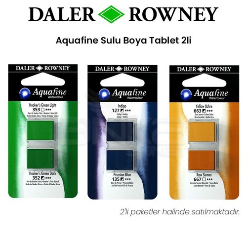 Daler Rowney Aquafine Sulu Boya Tablet 2li