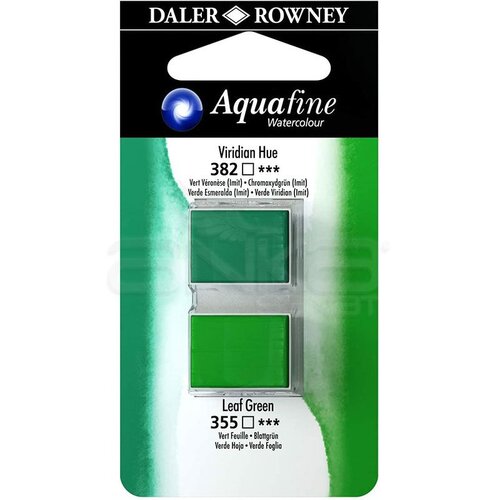 Daler Rowney Aquafine Sulu Boya Tablet 2li Viridian- Leaf Green