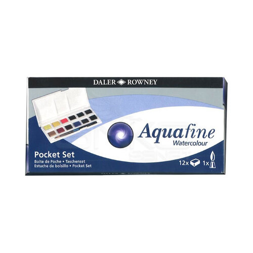 Daler Rowney Aquafine Pocket Sulu Boya Seti 12li 1/2 Tablet