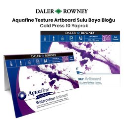 Daler Rowney - Daler Rowney Aquafine Texture Artboard Sulu Boya Bloğu 10 Yaprak