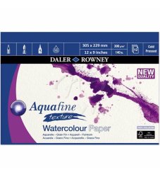 Daler Rowney Aquafine Watercolor Pads Texture 12 Yaprak 300g 22,9 - Thumbnail