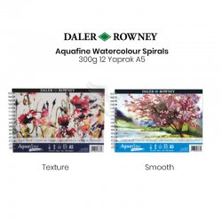 Daler Rowney - Daler Rowney Aquafine Watercolour Spiralli Sulu Boya Blokları A5 12 Yaprak 300g