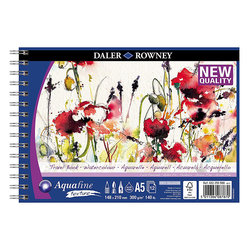 Daler Rowney - Daler Rowney Aquafine Watercolour Spiralli Sulu Boya Blokları A5 12 Yaprak 300g (1)