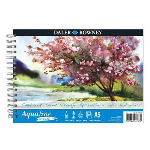 Daler Rowney Aquafine Watercolour Spiralli Sulu Boya Blokları A5 12 Yaprak 300g