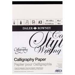 Daler Rowney - Daler Rowney Calligraphy Paper Kaligrafi Kağıdı 90g 30 Yaprak (1)
