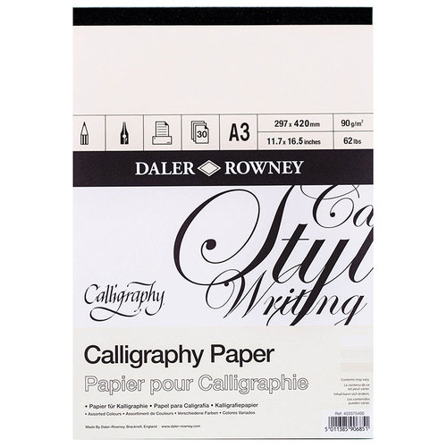 Daler Rowney Calligraphy Paper Kaligrafi Kağıdı 90g 30 Yaprak