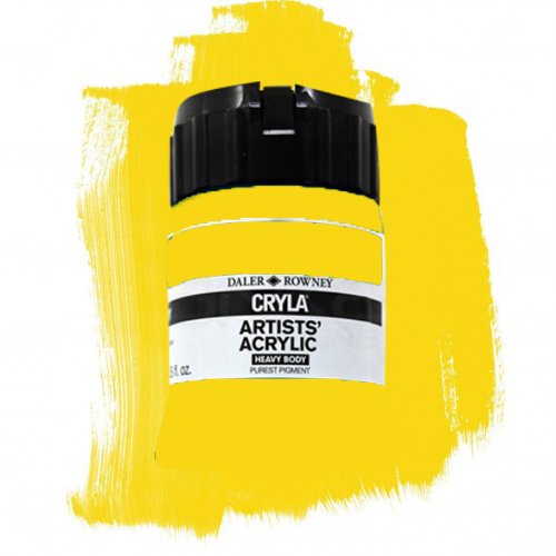 Daler Rowney Cryla Artist Akrilik Boya 250ml 613 Cadmium Yellow Deep - 613 Cadmium Yellow Deep