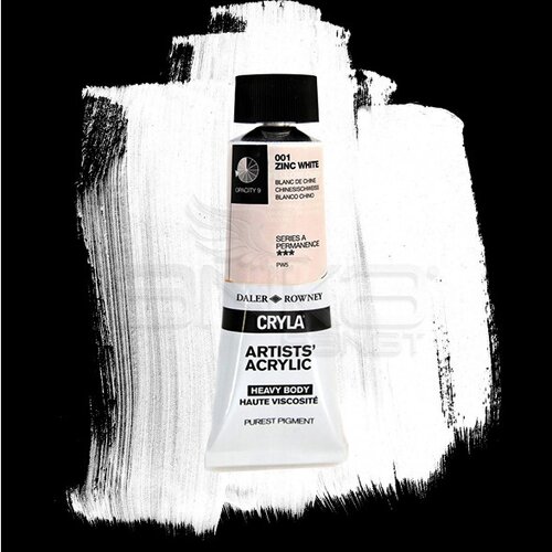 Daler Rowney Cryla Artist Akrilik Boya 75ml 001 Zinc White Seri A