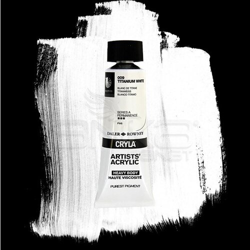 Daler Rowney Cryla Artist Akrilik Boya 75ml 009 Titanium White Seri A - 009 Titanium White