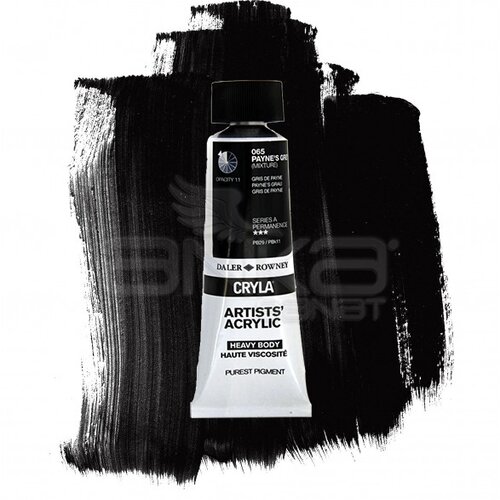 Daler Rowney Cryla Artist Akrilik Boya 75ml 065 Paynes Grey Seri A