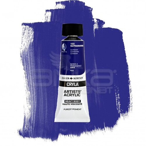 Daler Rowney Cryla Artist Akrilik Boya 75ml 123 Ultramarine Seri A - 123 Ultramarine